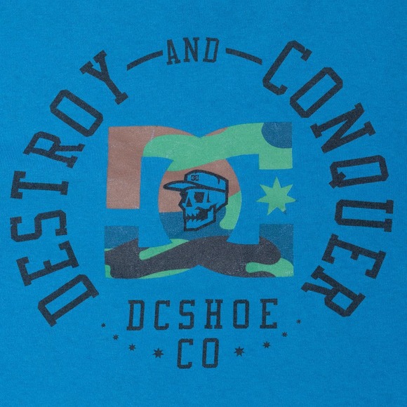 DC Shoe Blue XL T-Shirt - Picture 2 of 4